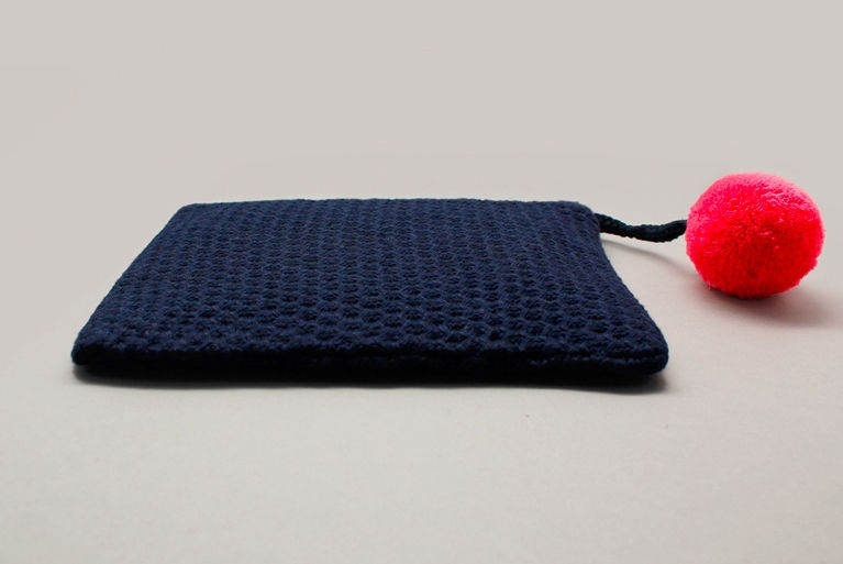 縮圖：Knit Pompom Pouch ver2 - Newsboy Paul