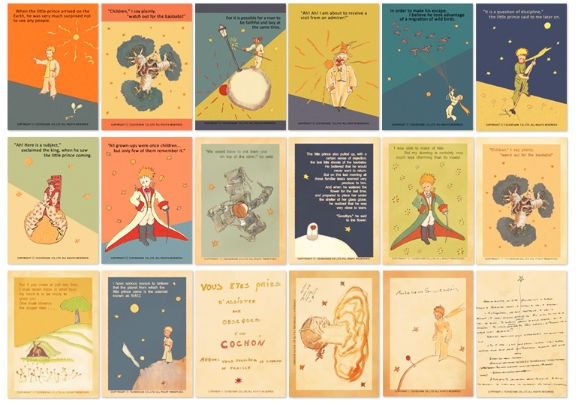 縮圖：Le Petit Prince Postcard Set
