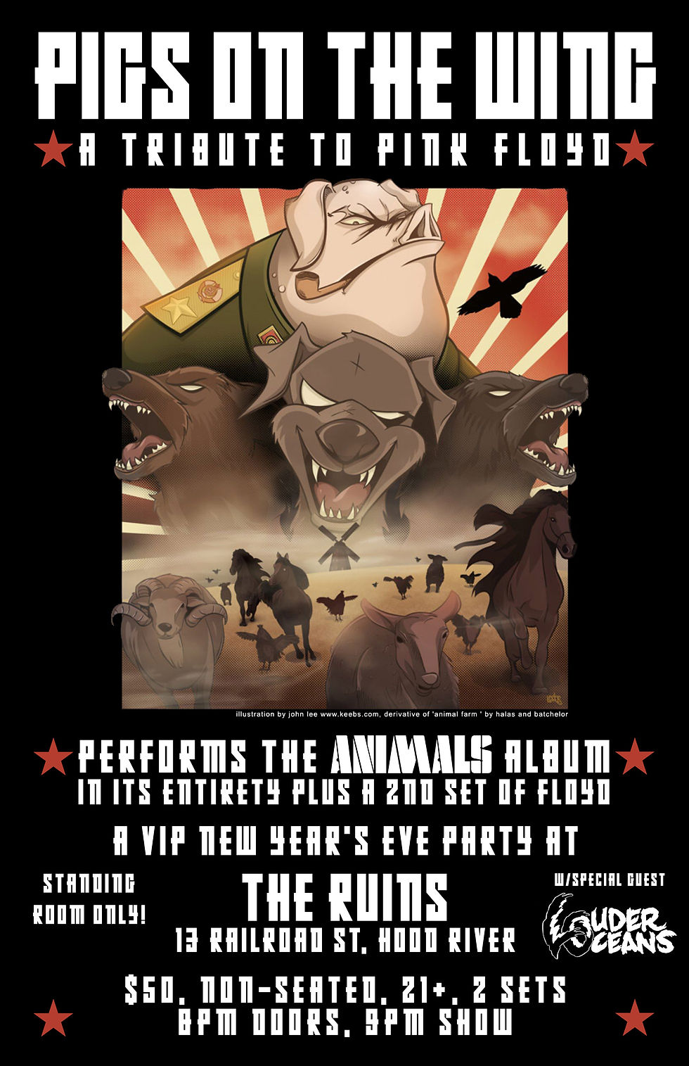 Pigs On The Wing NYE Party w/ Special Guest: Louder Oceans **Ticketed Show**