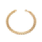 MARION - Luxurious Gold Bracelet in 14K gold, featuring interconnected links for a bold and stylish design, displayed on a wh