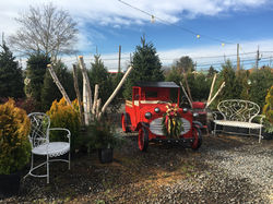 santa sleigh christmas display