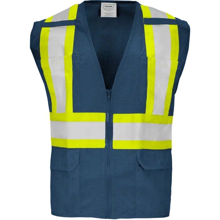 Thumbnail: 1287-Z-RD - Safety Vest with Zipper and Radio Clips