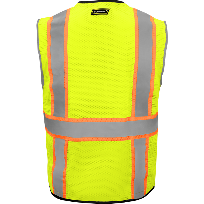 Thumbnail: 1296ZRD - Heavy Duty ANSI Class 3 Safety Vest with Zipper and Radio Clips