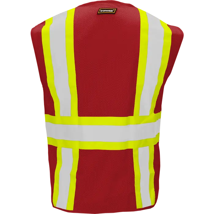 Thumbnail: 1287-Z-RD - Safety Vest with Zipper and Radio Clips