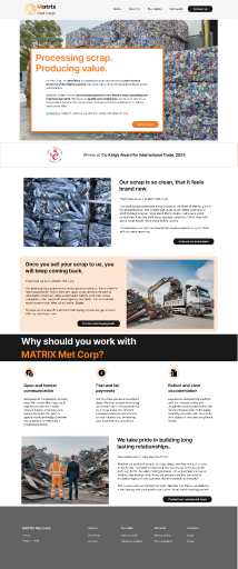 Homepage Mock up