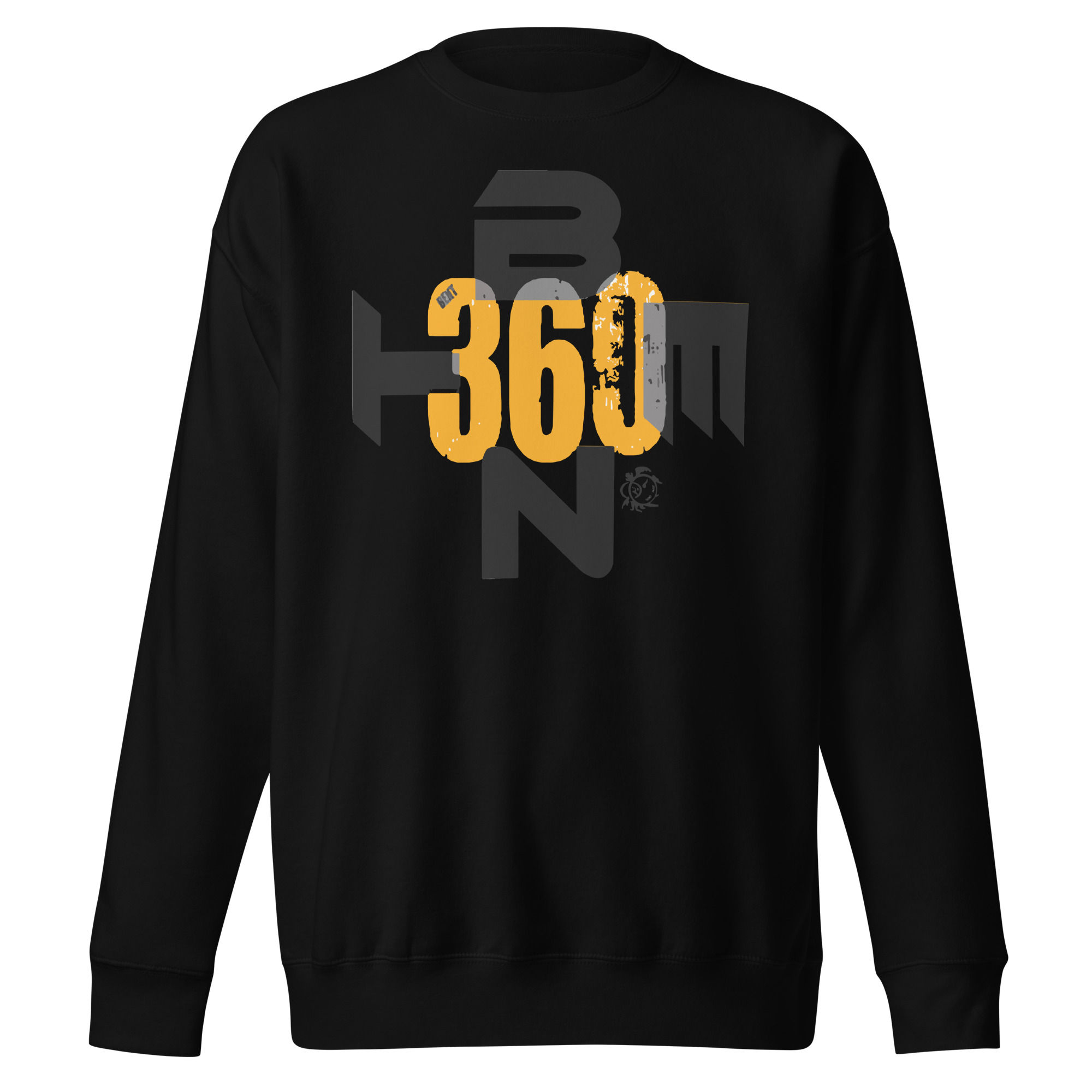 BENT 360 - Premium Sweatshirt (Black & Yellow)