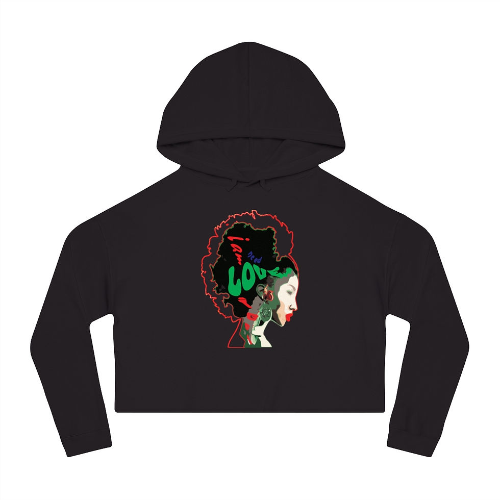 Thumbnail: NEED LOVE Women’s Cropped Hooded Sweatshirt