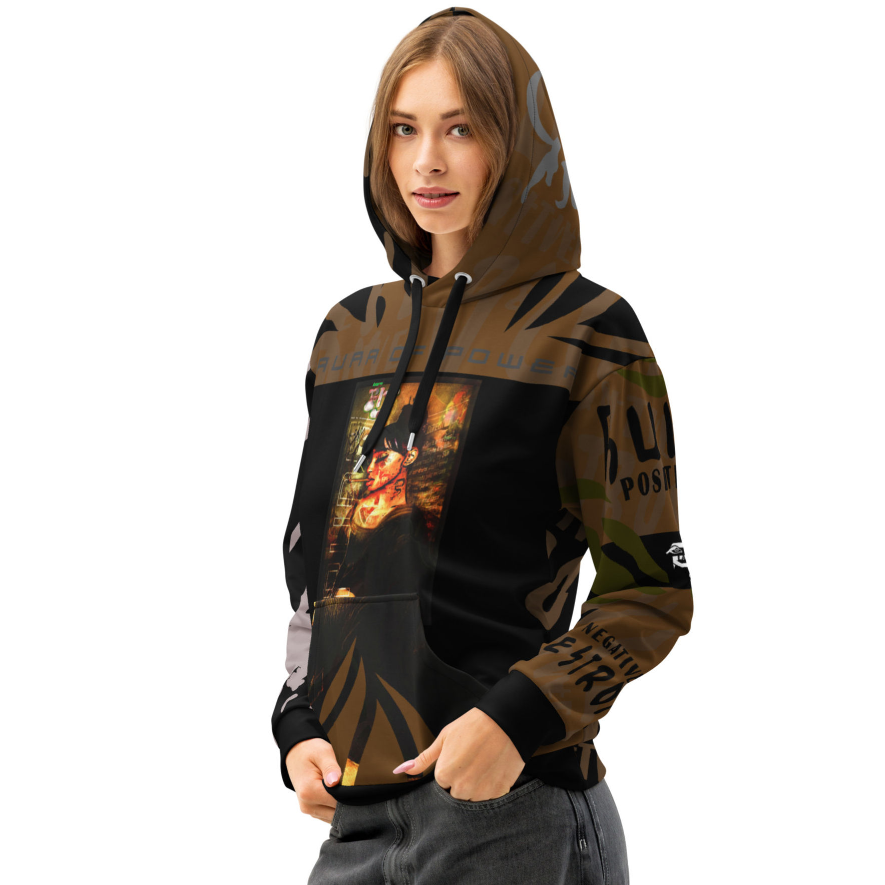 "AURA OF POWER" - Unisex cotton hoodie