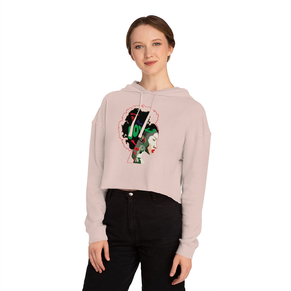 Thumbnail: NEED LOVE Women’s Cropped Hooded Sweatshirt