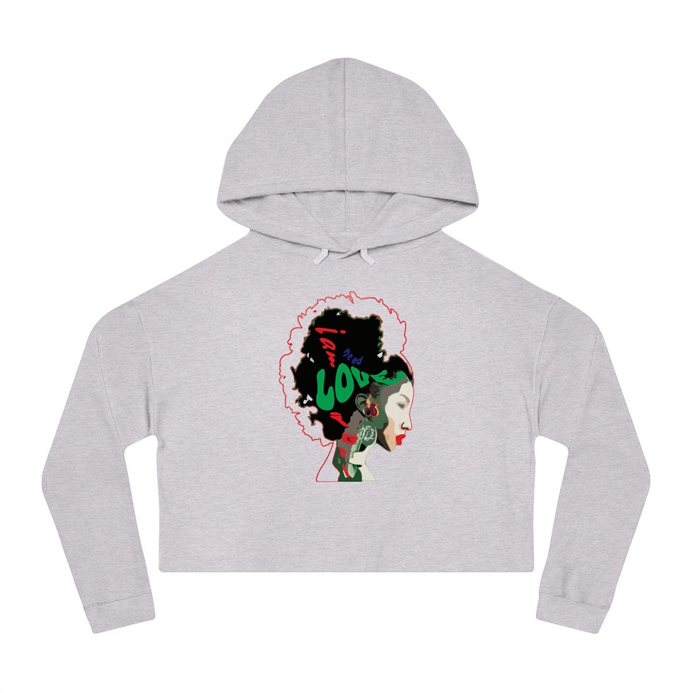 Thumbnail: NEED LOVE Women’s Cropped Hooded Sweatshirt