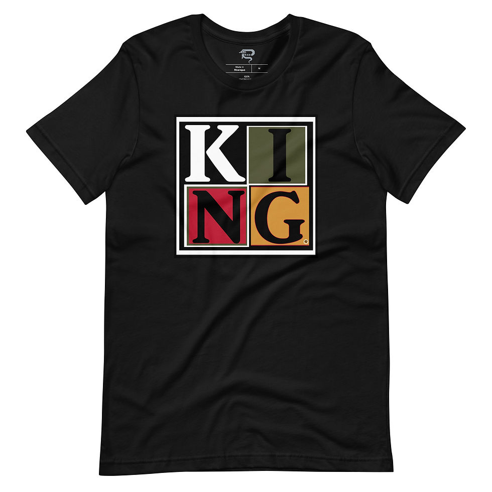 Thumbnail: "I AM KING" ALOQWIN - Men's Statement T-Shirt