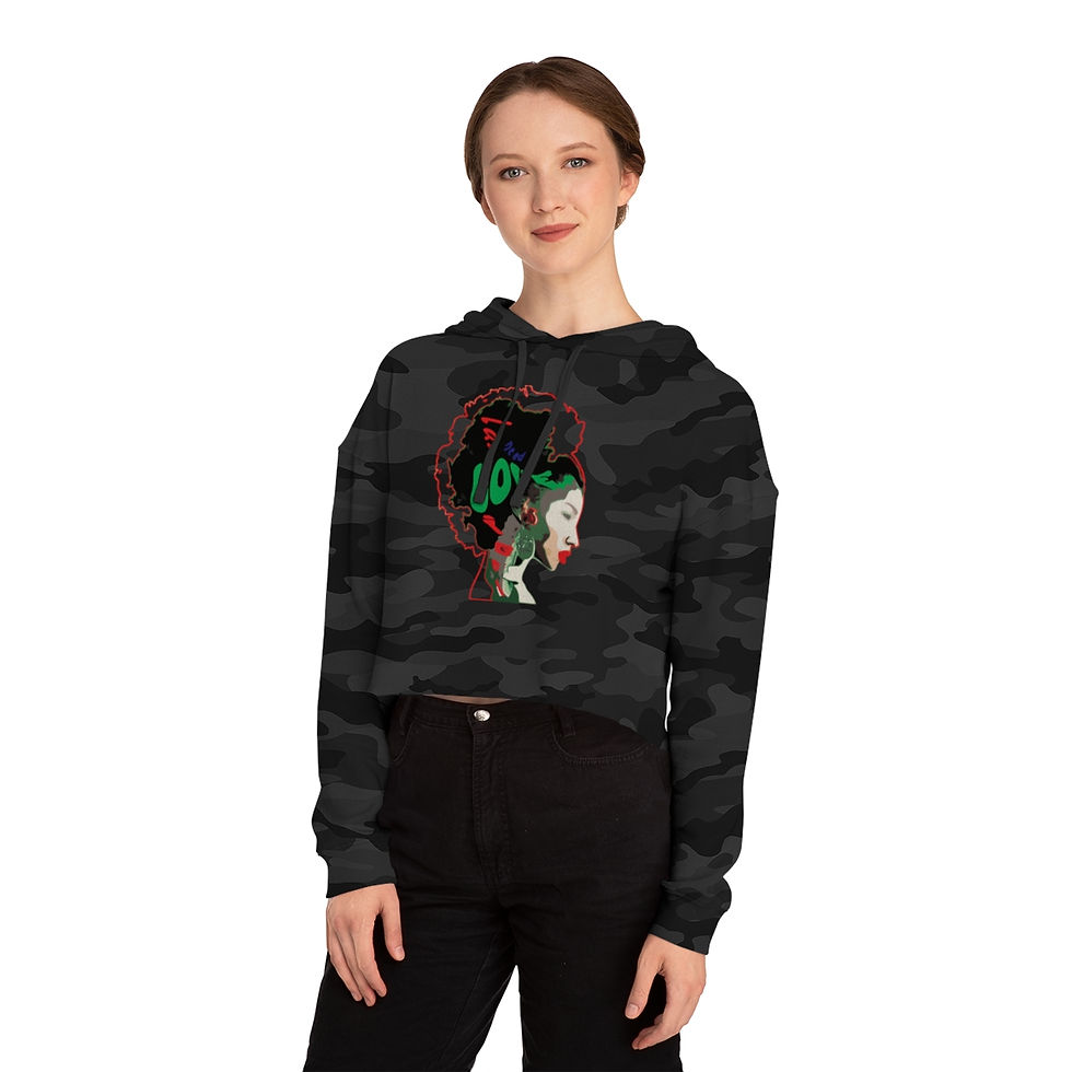 Thumbnail: Women’s Cropped Hooded Sweatshirt