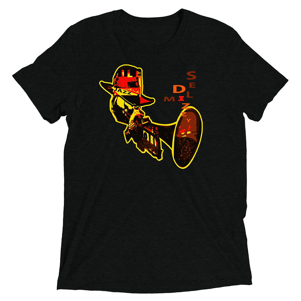 DIZZY & MILES Trumpeter's - Tri-blend Jazz T-shirt