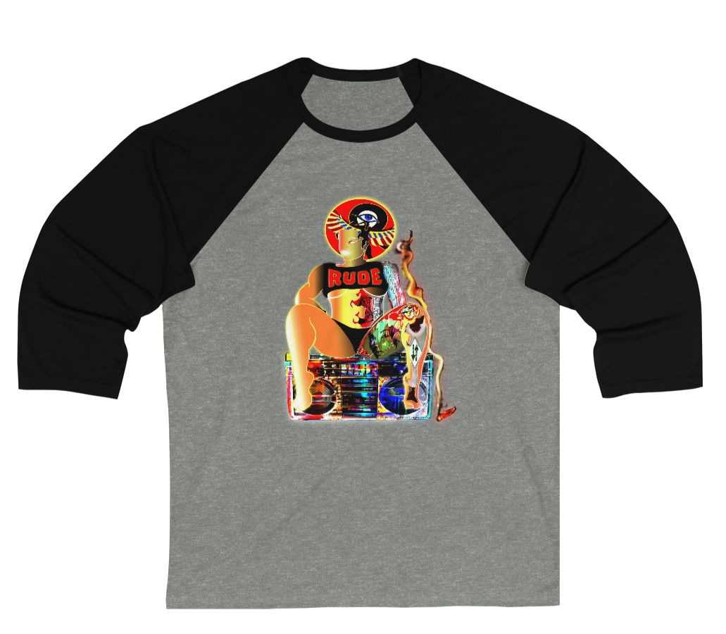 70s GRAFFITI STYLE - 3/4 Sleeve Baseball Tee