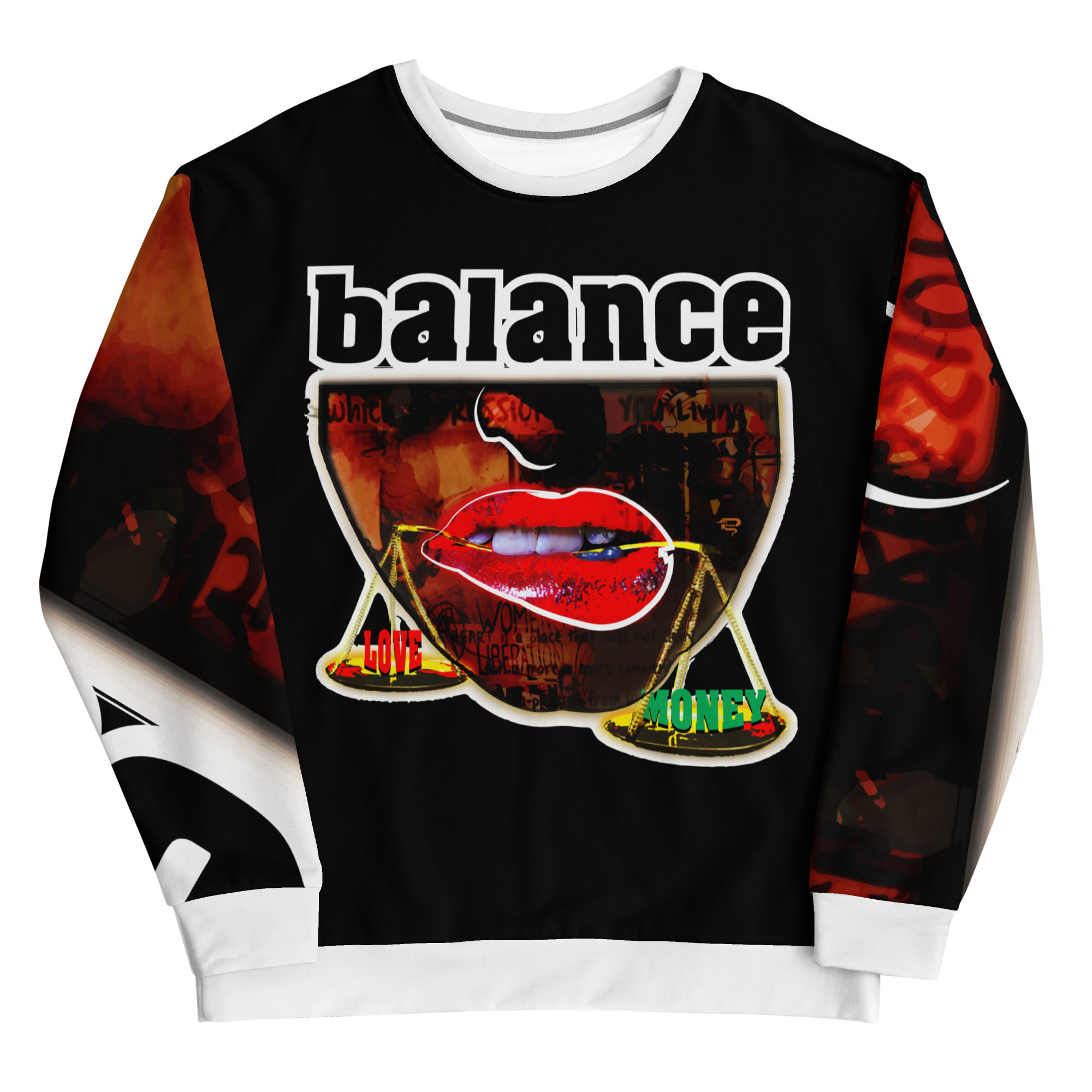 MONEY OVER LOVE Streetwear Sweatshirt