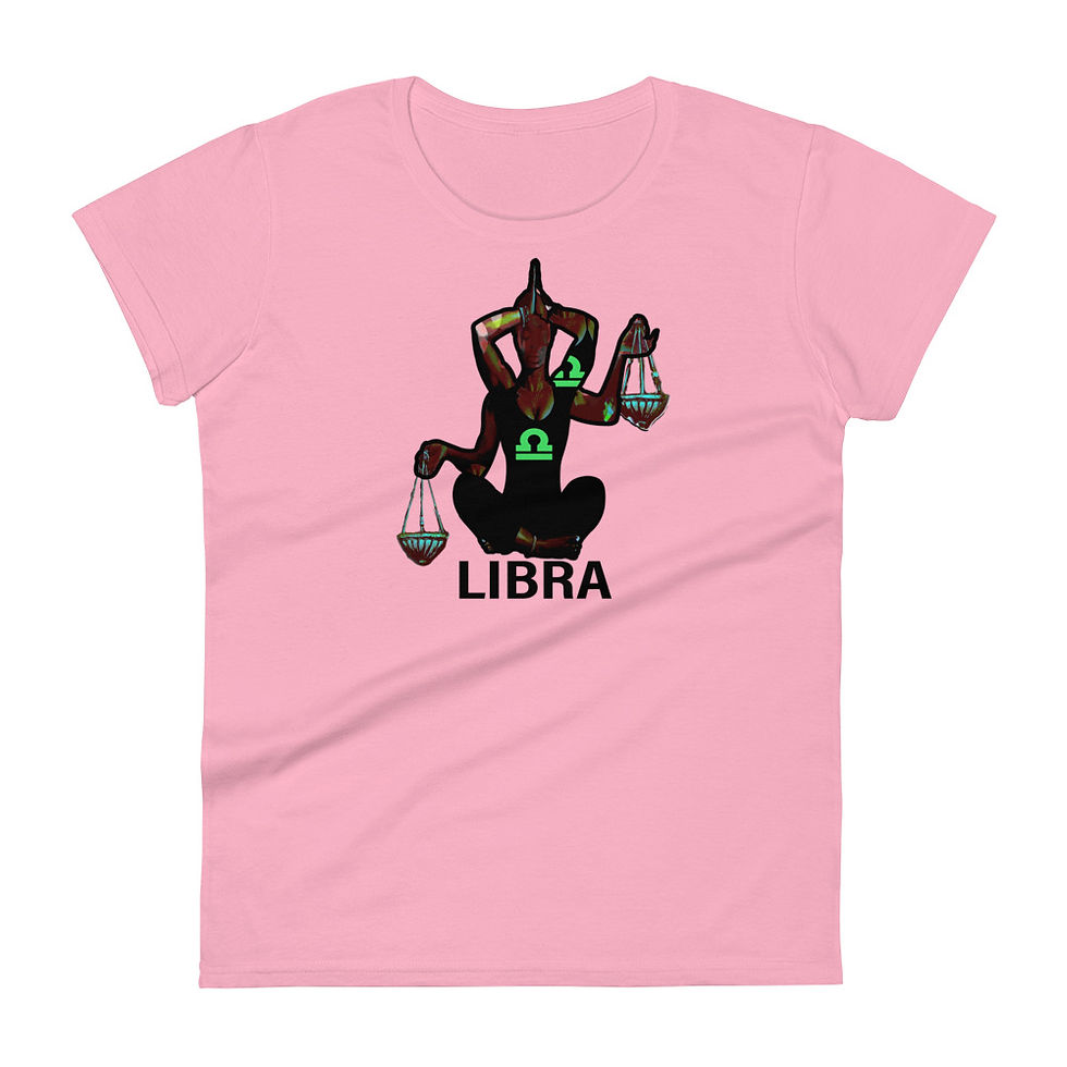 LOYAL LIBRA - Women's short sleeve t-shirt