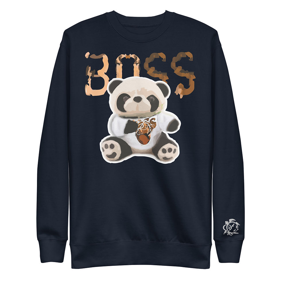 BOSS BEAR TEDDY Unisex Premium Sweatshirt