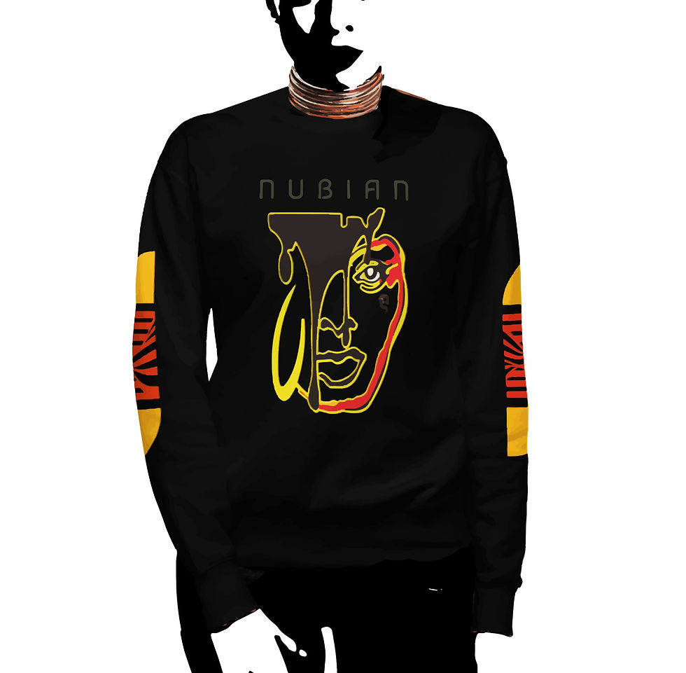 NUBIAN CHIC CHOCOLATE - urban streetwear sweatshirt