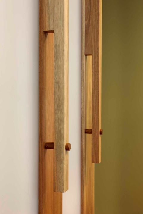 Bespoke crafted timber door handles
