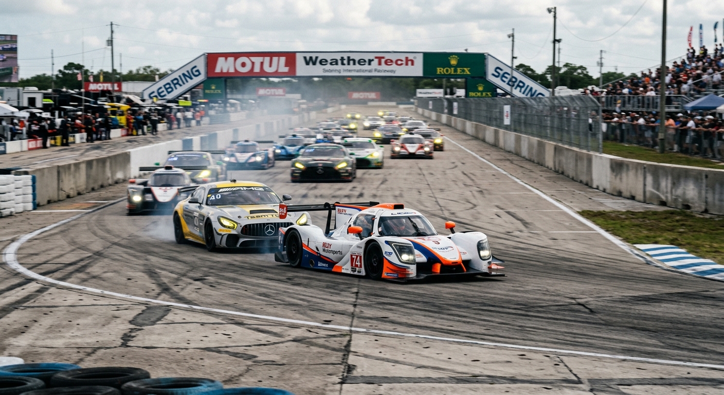The speed differential in multiclass racing creates a high-pressure environment that taxes a driver's cognitive processing power.