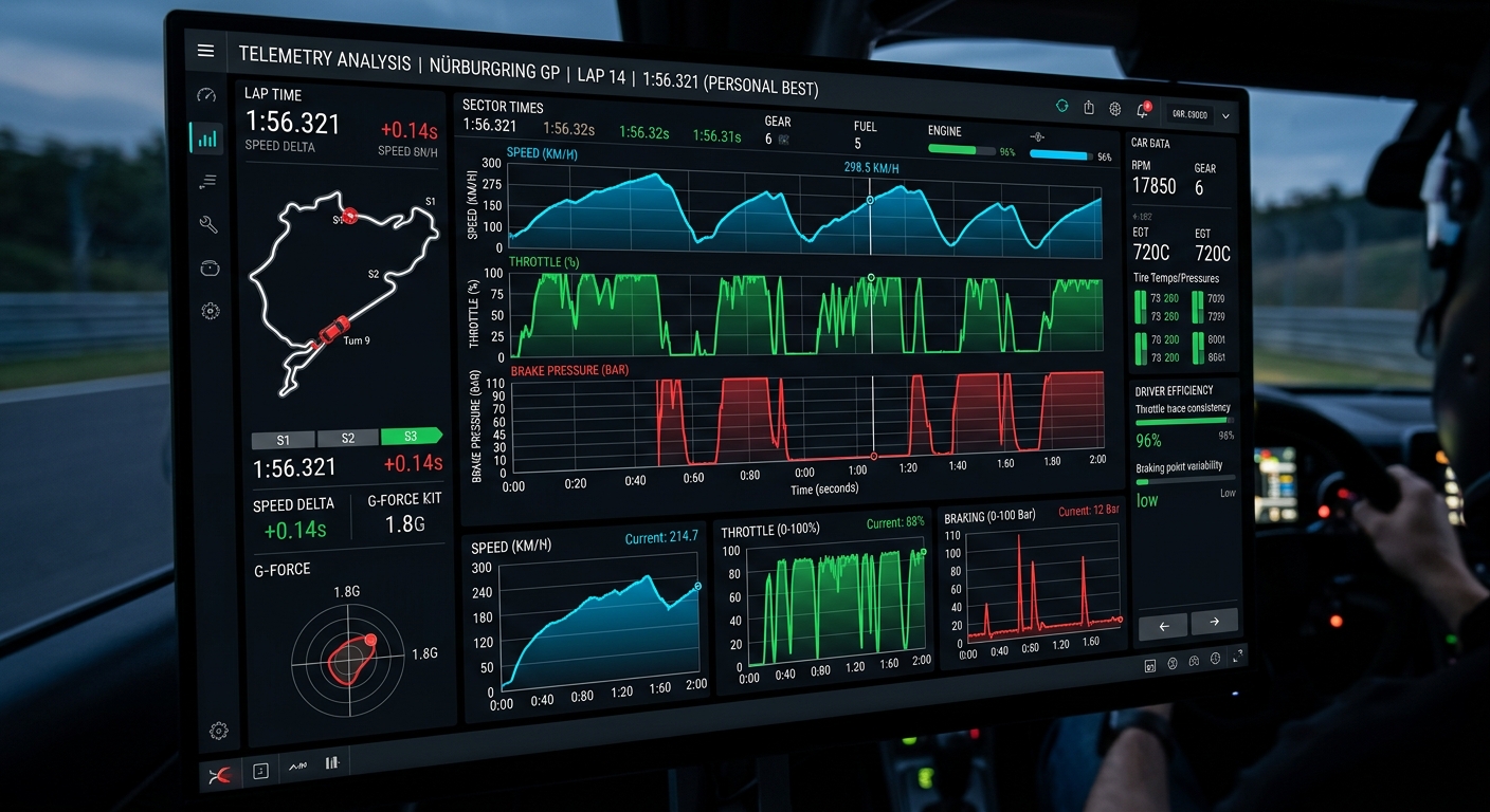 RaceData AI telemetry provides the objective proof of skill progression needed before entering a real vehicle.