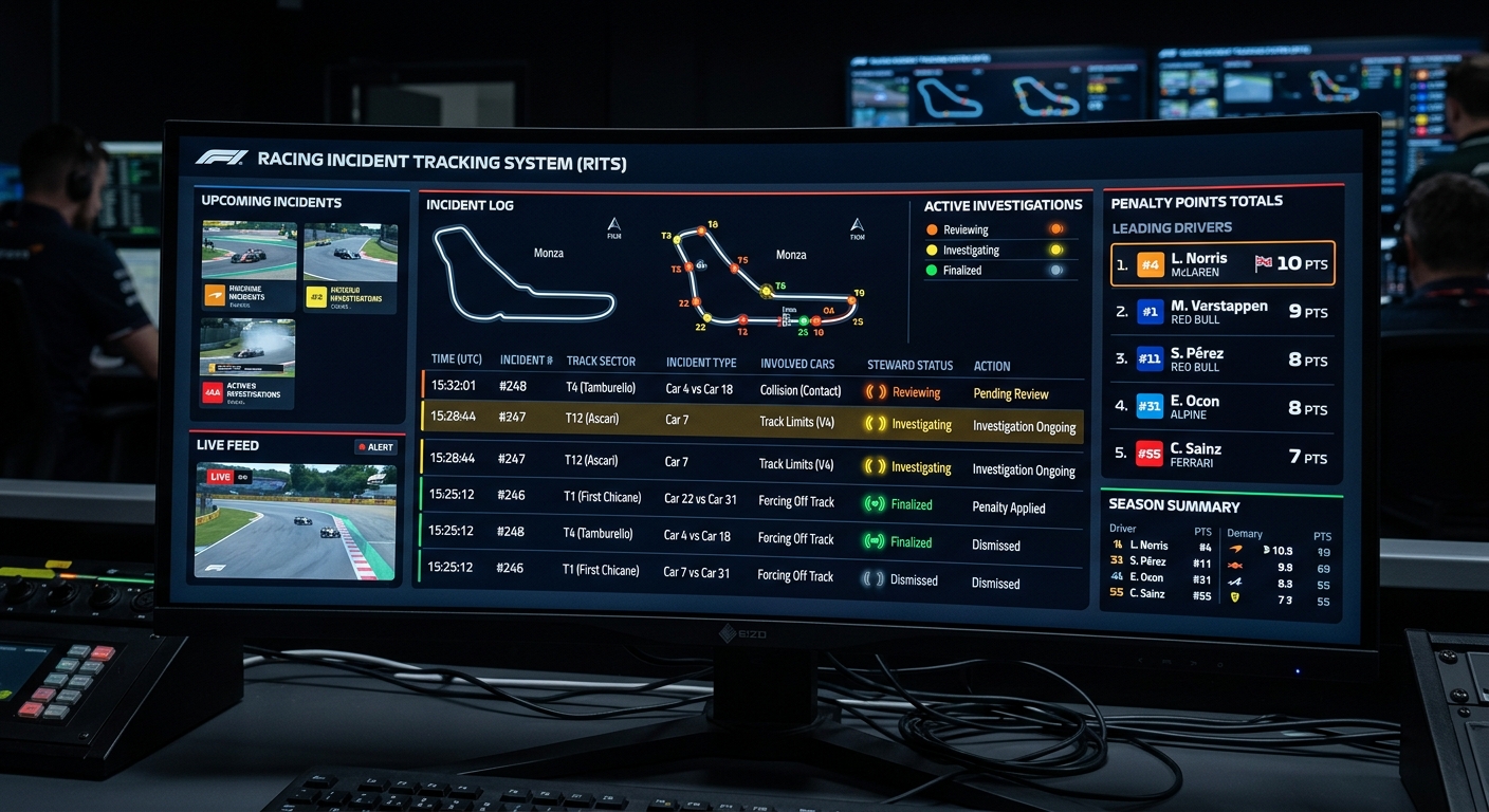 A streamlined stewarding dashboard for managing protests and maintaining league competitive integrity.