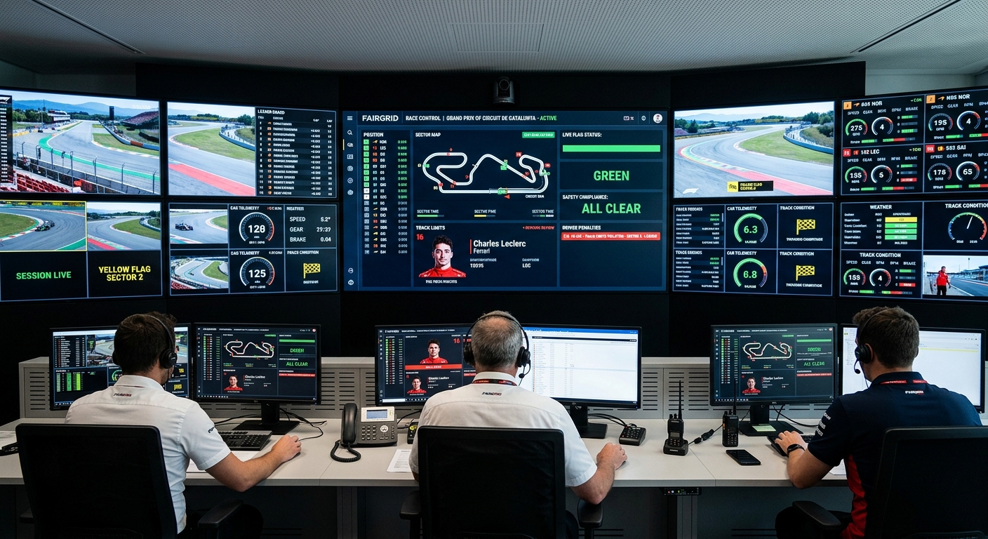 Consistent hardware feedback complements digital stewarding tools to ensure fair and professional race management.