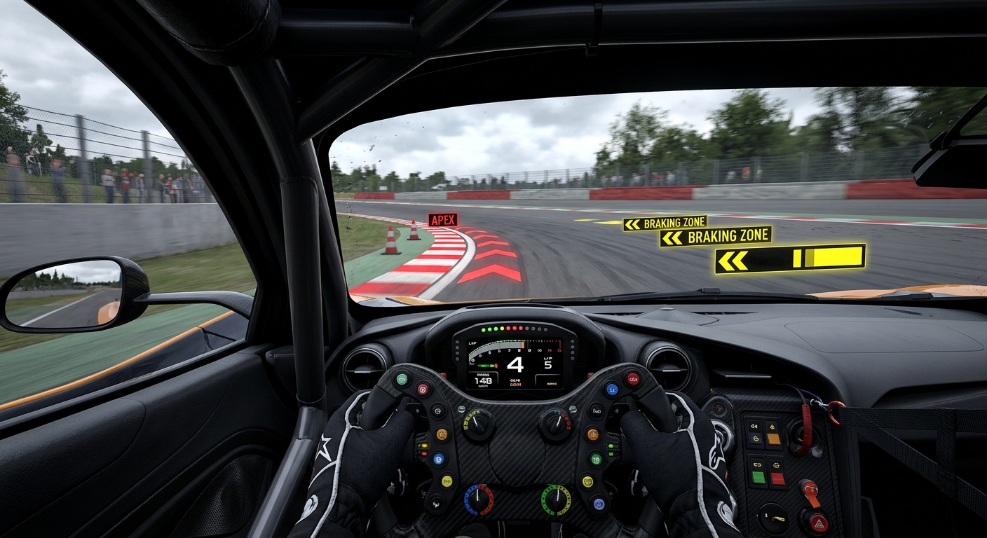 Mastering the racing line and visual cues in a simulator translates directly to real-world track proficiency.