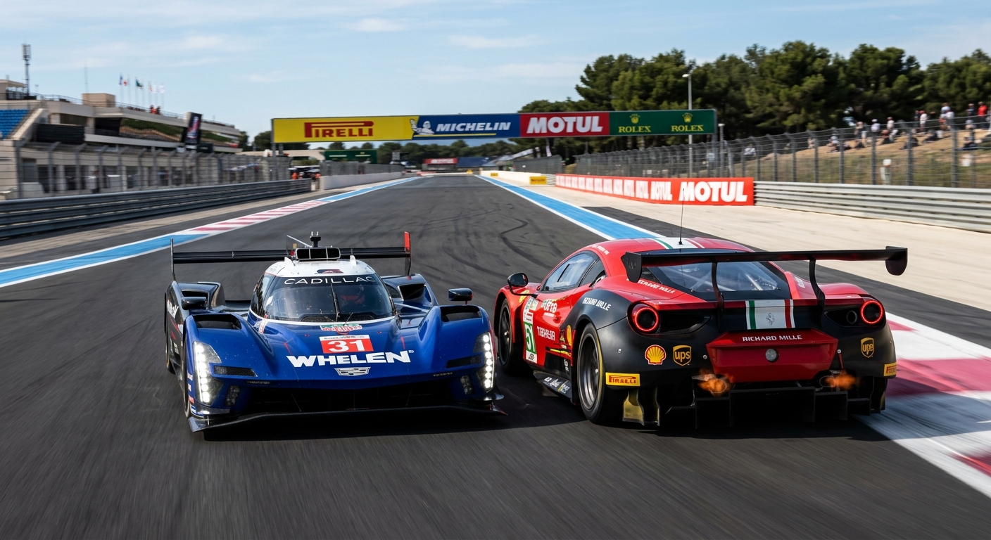 High-speed approaches in multiclass racing require early anticipation of different braking capabilities.
