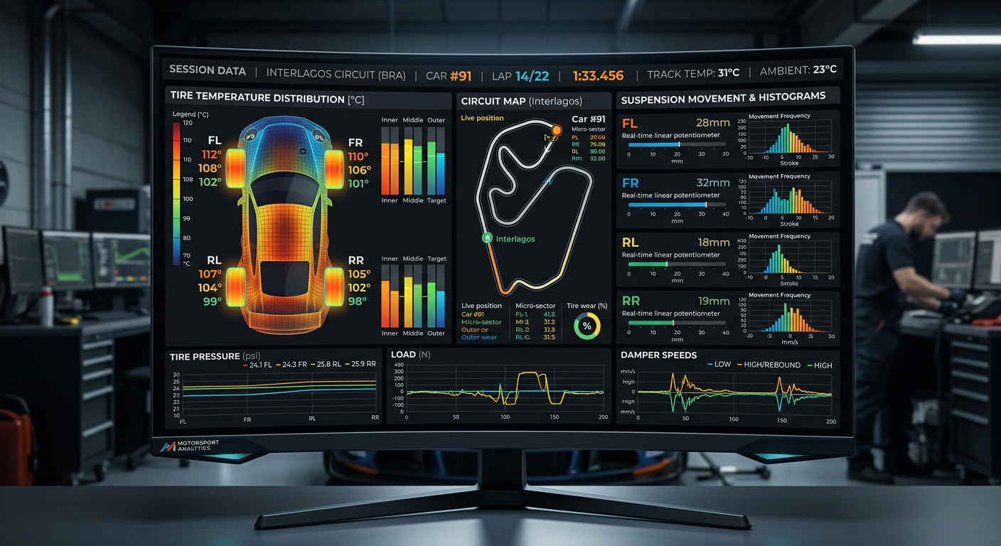 Comparing lap data traces allows drivers to pinpoint exactly where time is lost compared to a faster benchmark.