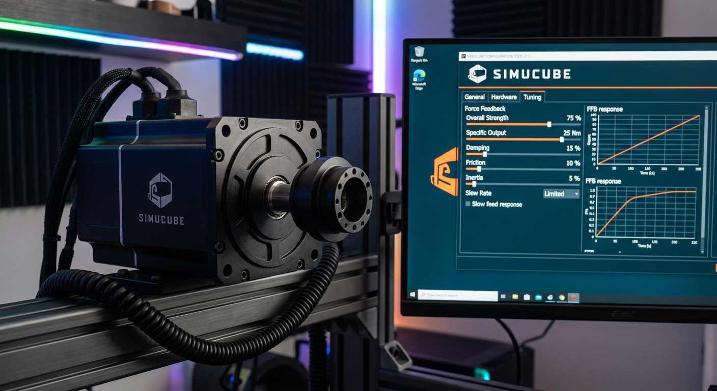 Properly configuring your wheelbase software is essential for the sim to interpret your physical movements accurately.