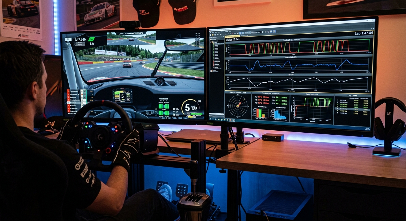 Comparing your telemetry data against a reference lap is the fastest way to find hidden pace.
