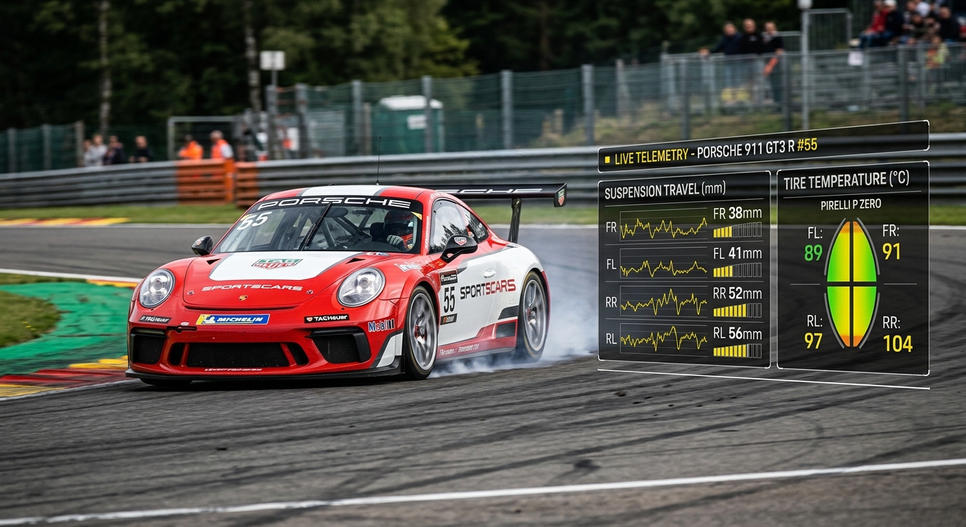 High-quality physics models provide accurate suspension and tire data necessary for professional-grade telemetry analysis.