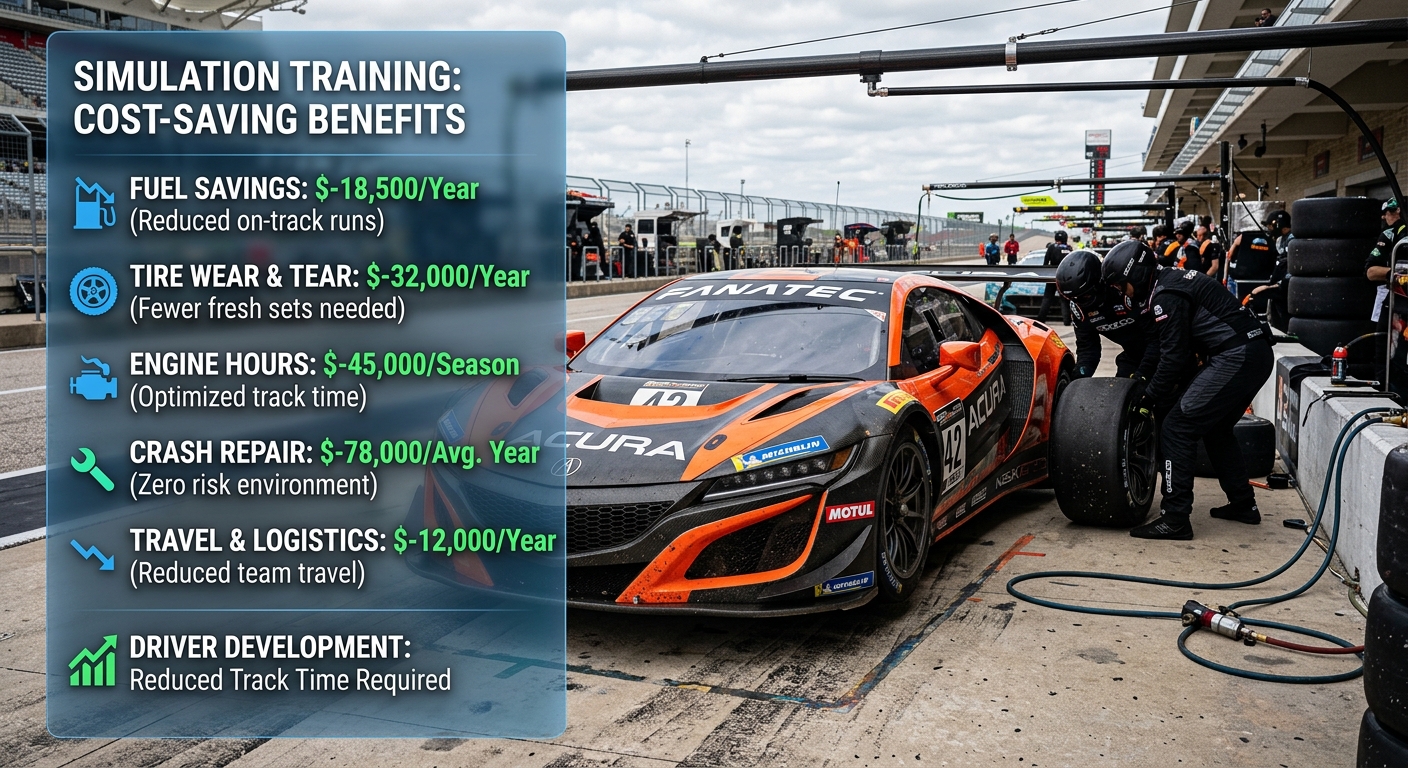 Sim racing significantly reduces the learning curve and financial risk associated with real-world performance driving.
