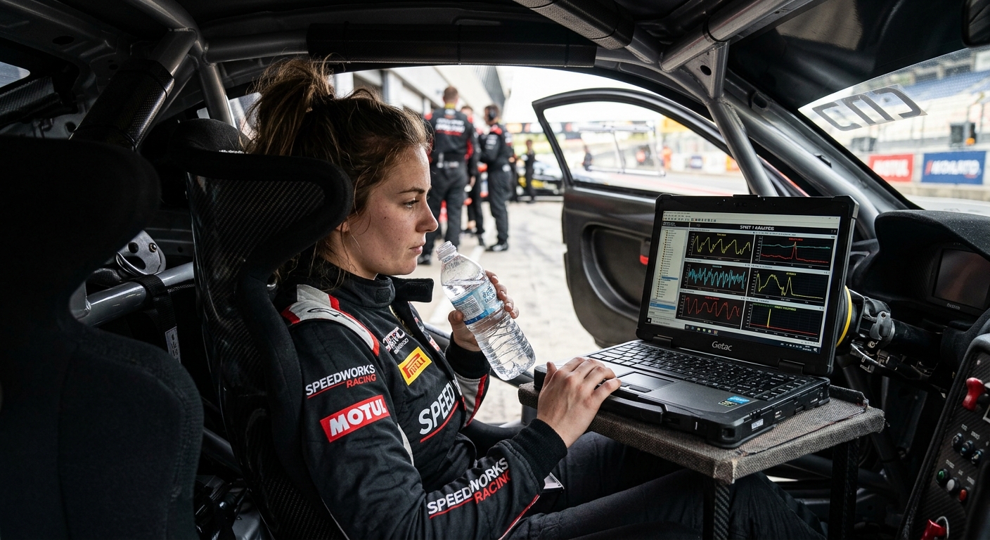 Proper hydration and ergonomics are essential for maintaining mental focus during long endurance stints.