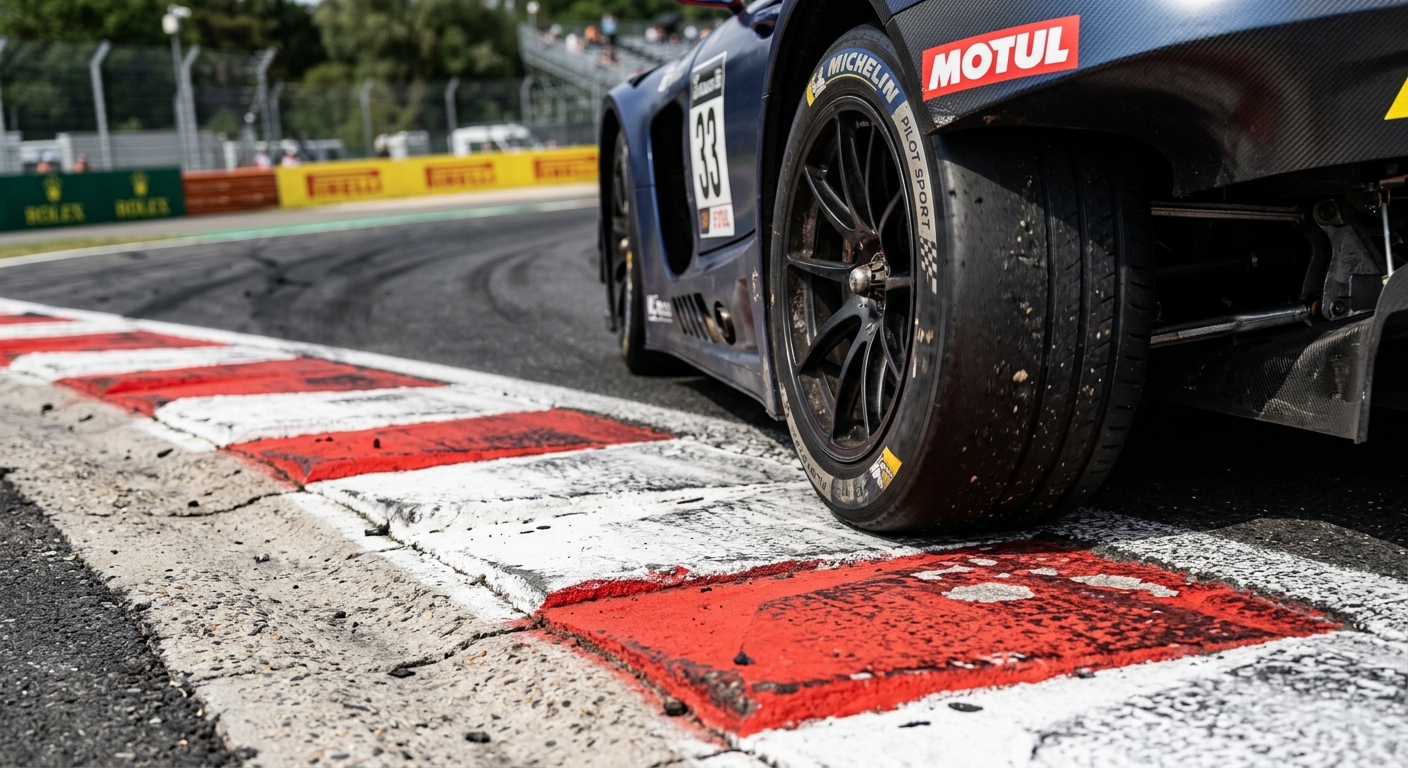 New laser scans introduce precise curb geometries that can significantly impact car stability and chosen racing lines.