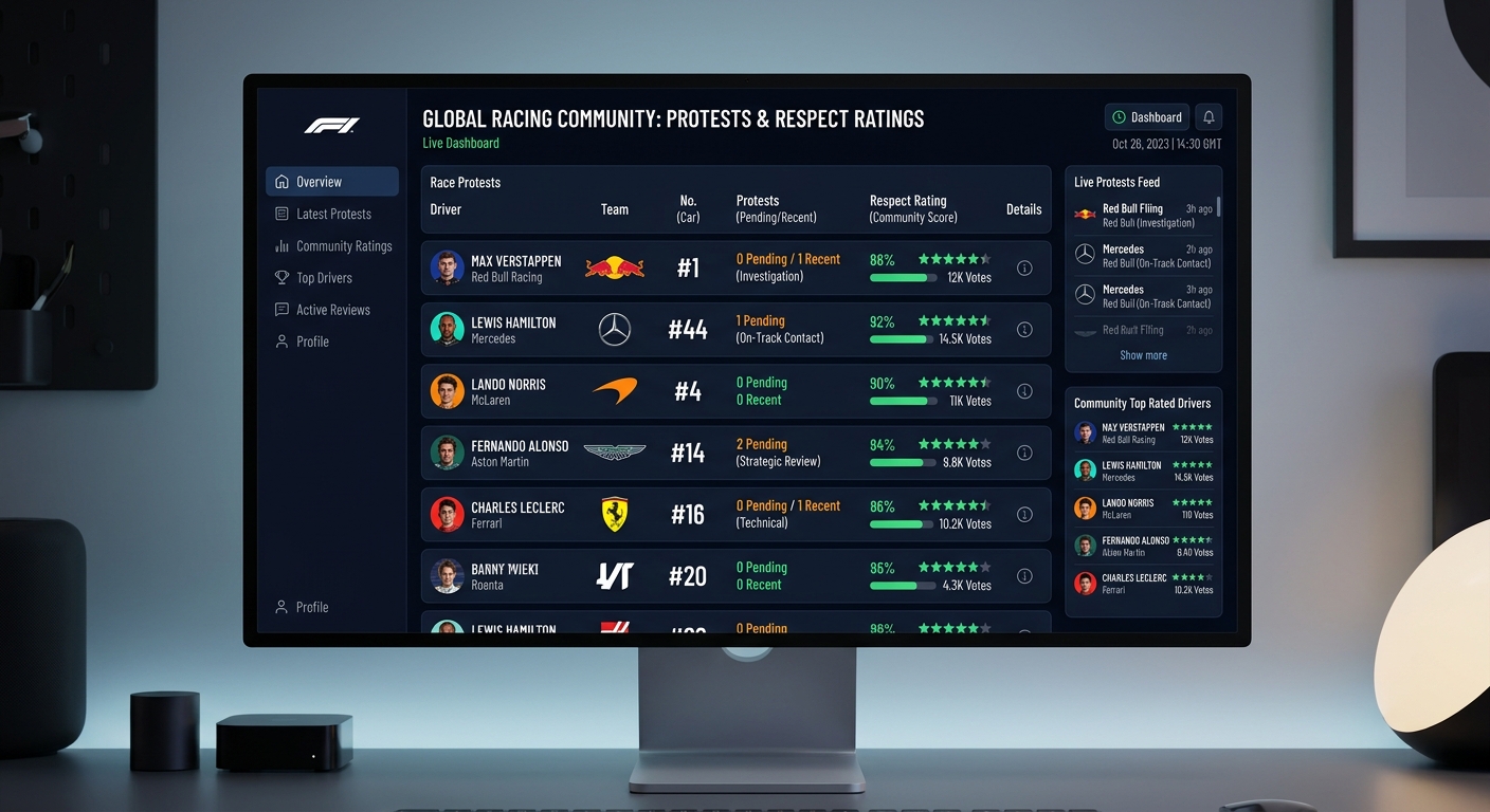 Platforms like FairGrid allow league organizers to track driver behavior and reward positive sportsmanship alongside official penalties.