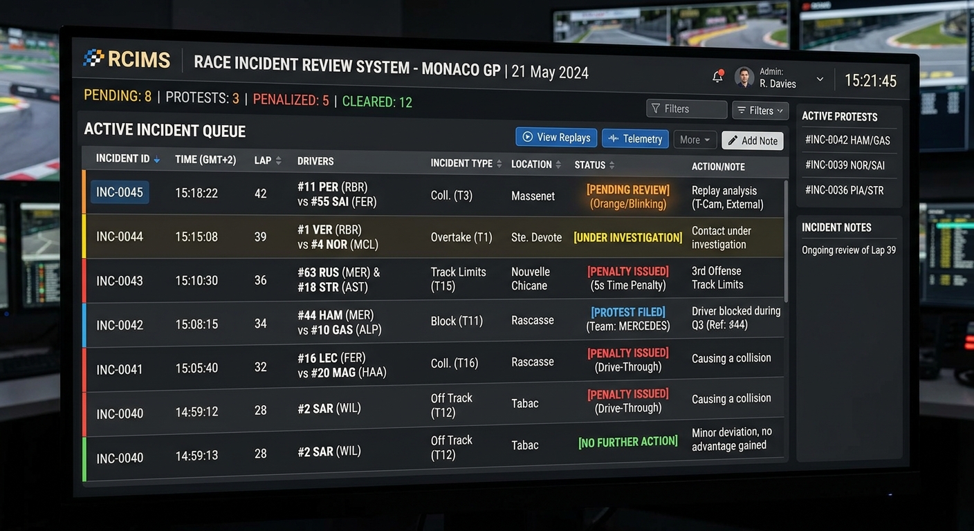Professional stewarding systems ensure that every driver is held accountable, leading to higher quality racing and better engagement.