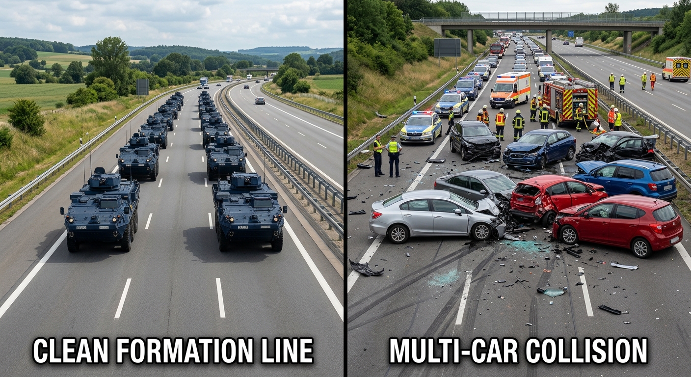 Comparing the stability of a disciplined pace lap against the chaos caused by erratic tire warming maneuvers.