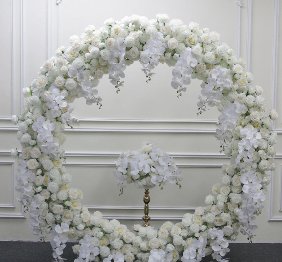 White Silk Floral
