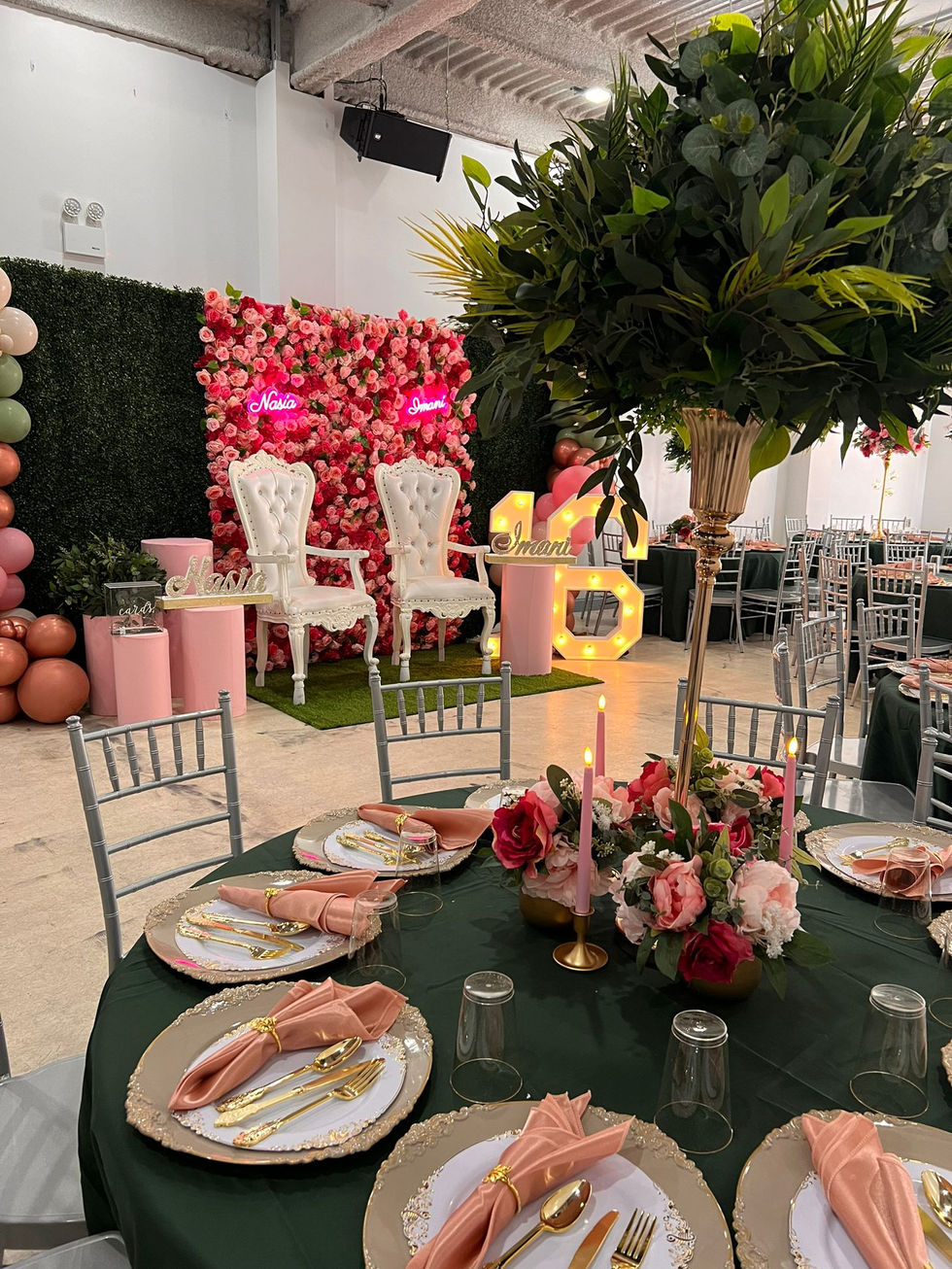 a table set for a party with a sign that says ' amanda ' on it