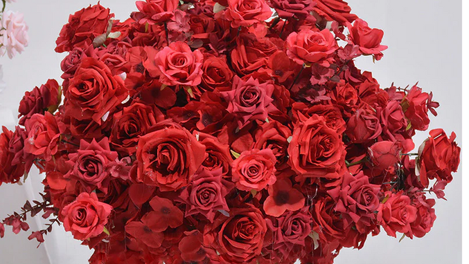 Red Silk Floral