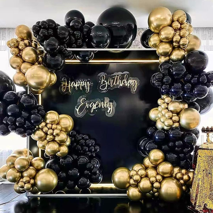 Black and Gold Balloon