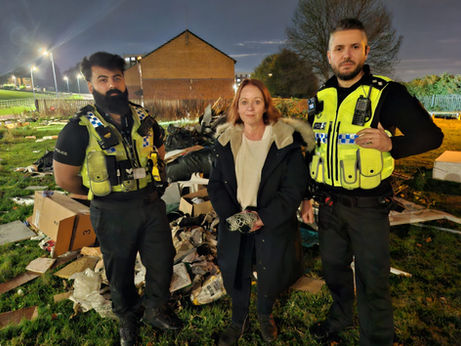 Judith praises emergency services as she joins police on patrol