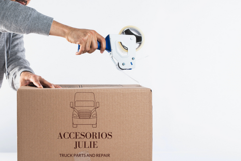 Mockup of Shipping Box with Logo