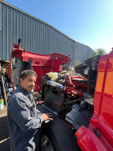 Ruben working
