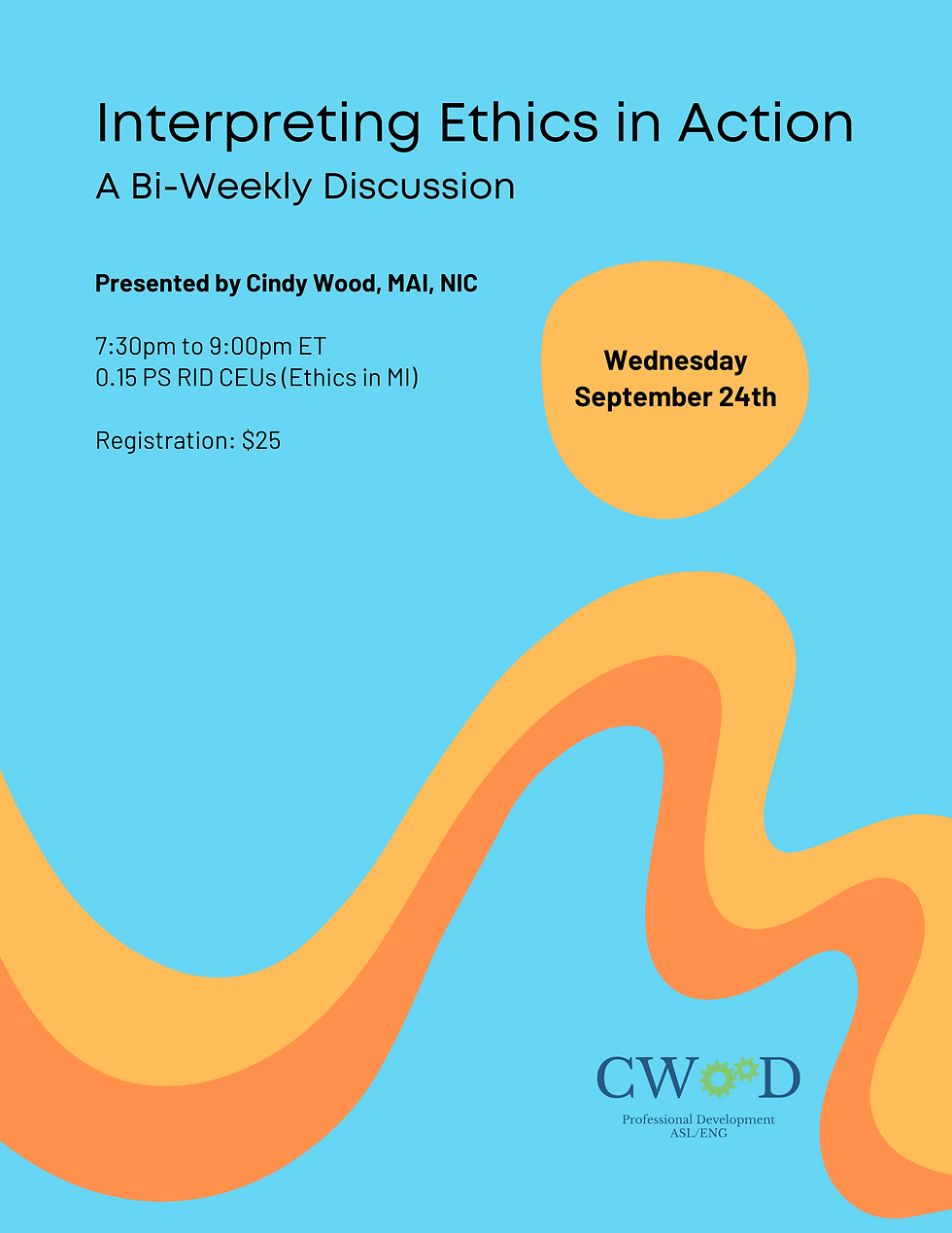 Interpreting Ethics in Action: A Bi-Weekly Discussion 