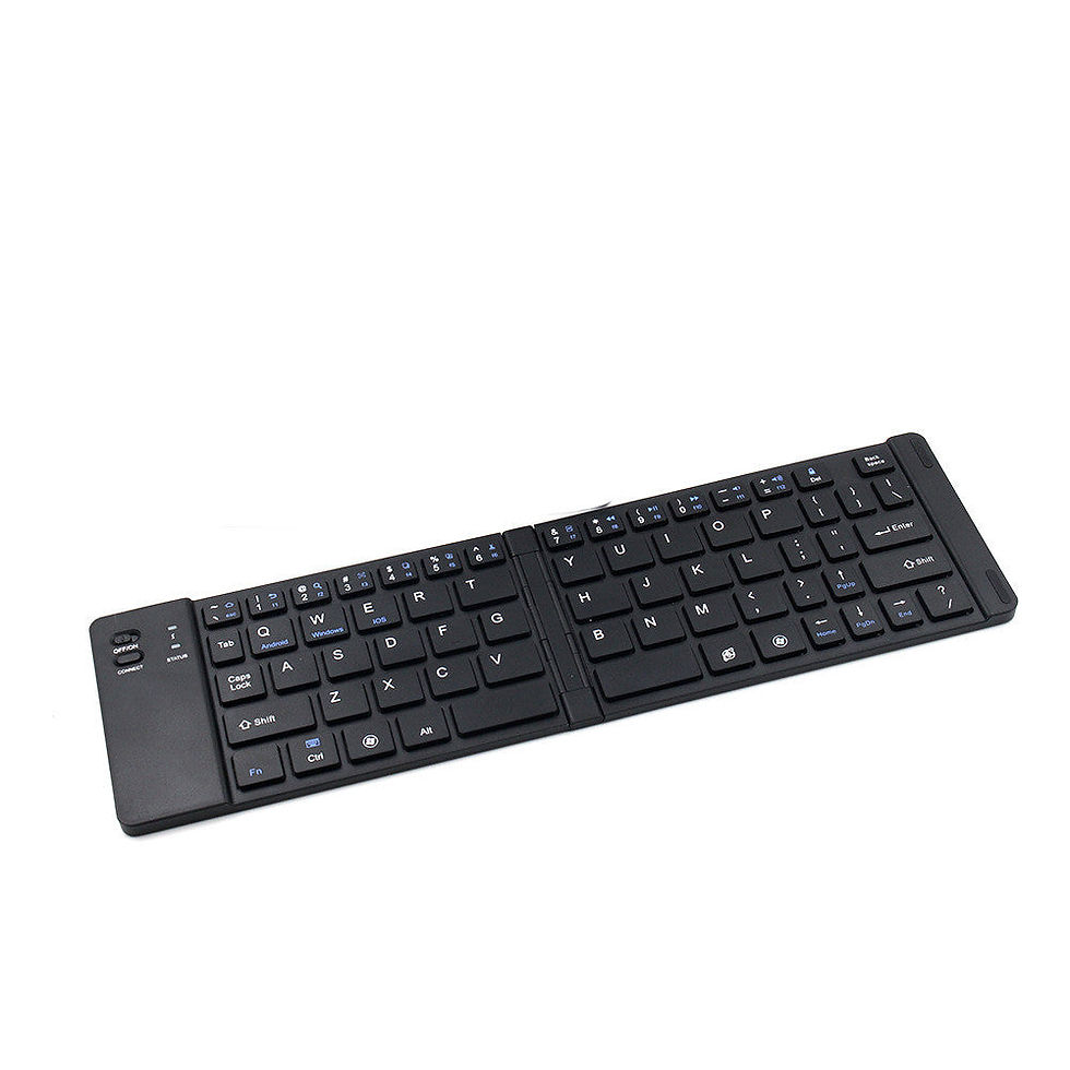 Thumbnail: Folding Metal Bluetooth Foldable Keyboard Mini Bluetooth