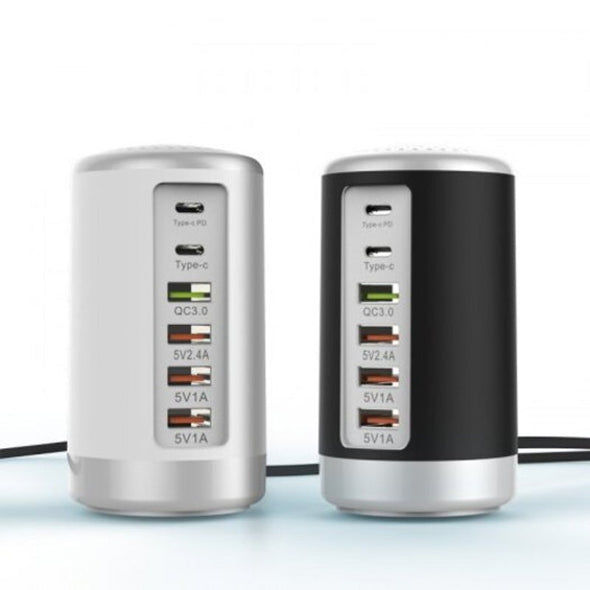 Thumbnail: 6-port Cylindrical Adapter 65W High-power Fast Charge