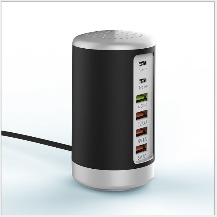 Thumbnail: 6-port Cylindrical Adapter 65W High-power Fast Charge